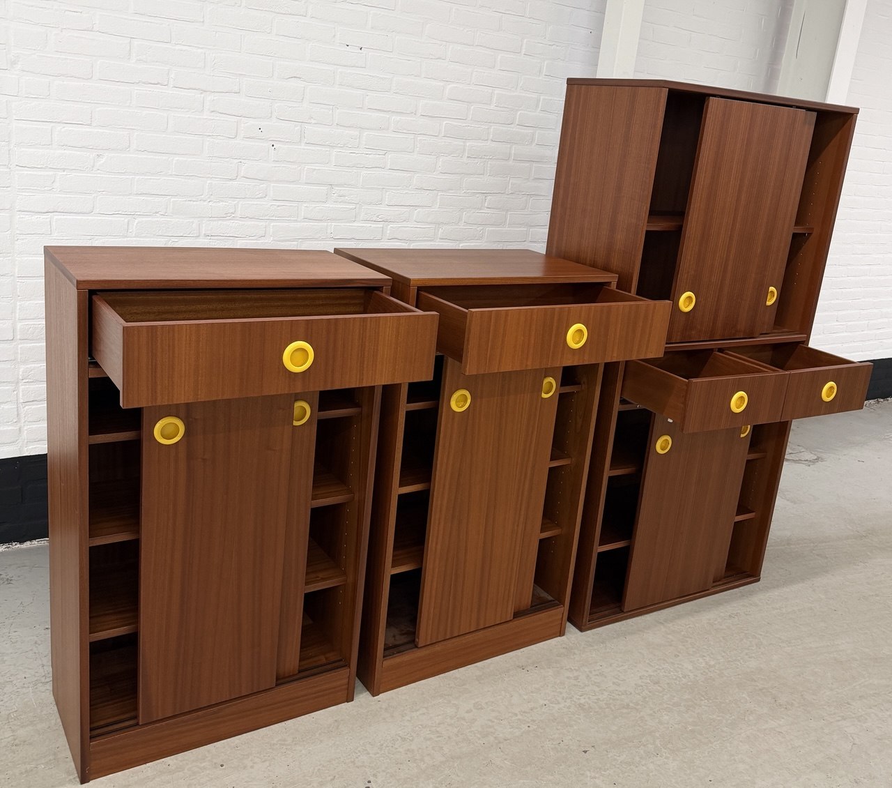 Vintage 3-delig wandmeubel Dycker