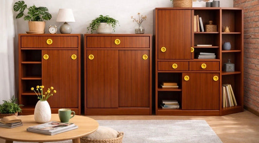 Vintage 3-delig wandmeubel Dycker