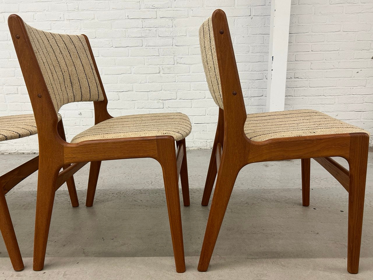 Vintage stoelen Erik Buch model 89 Anderstup