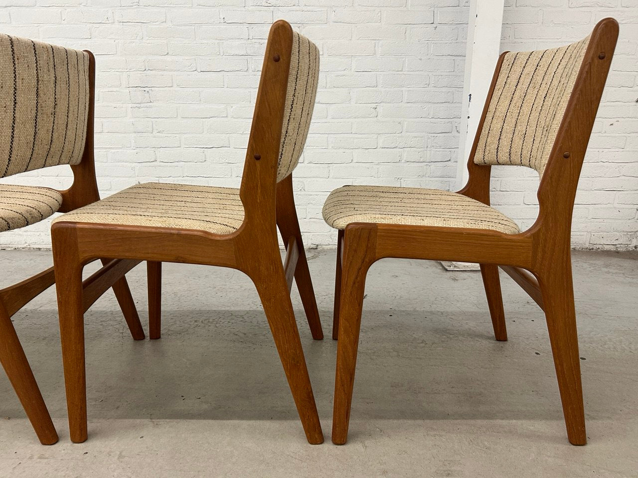 Vintage stoelen Erik Buch model 89 Anderstup