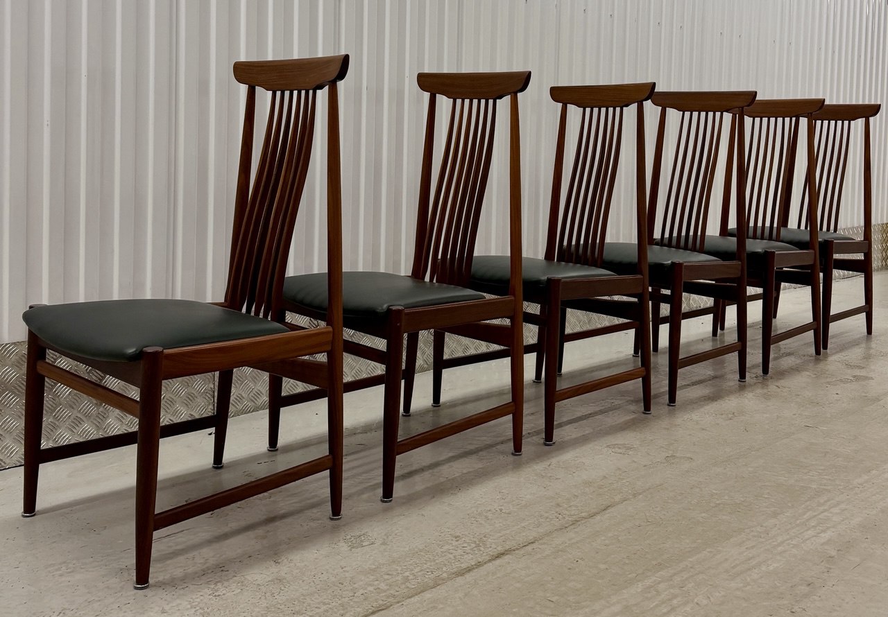 Danish Teak Dining Chairs, Arne Vodder