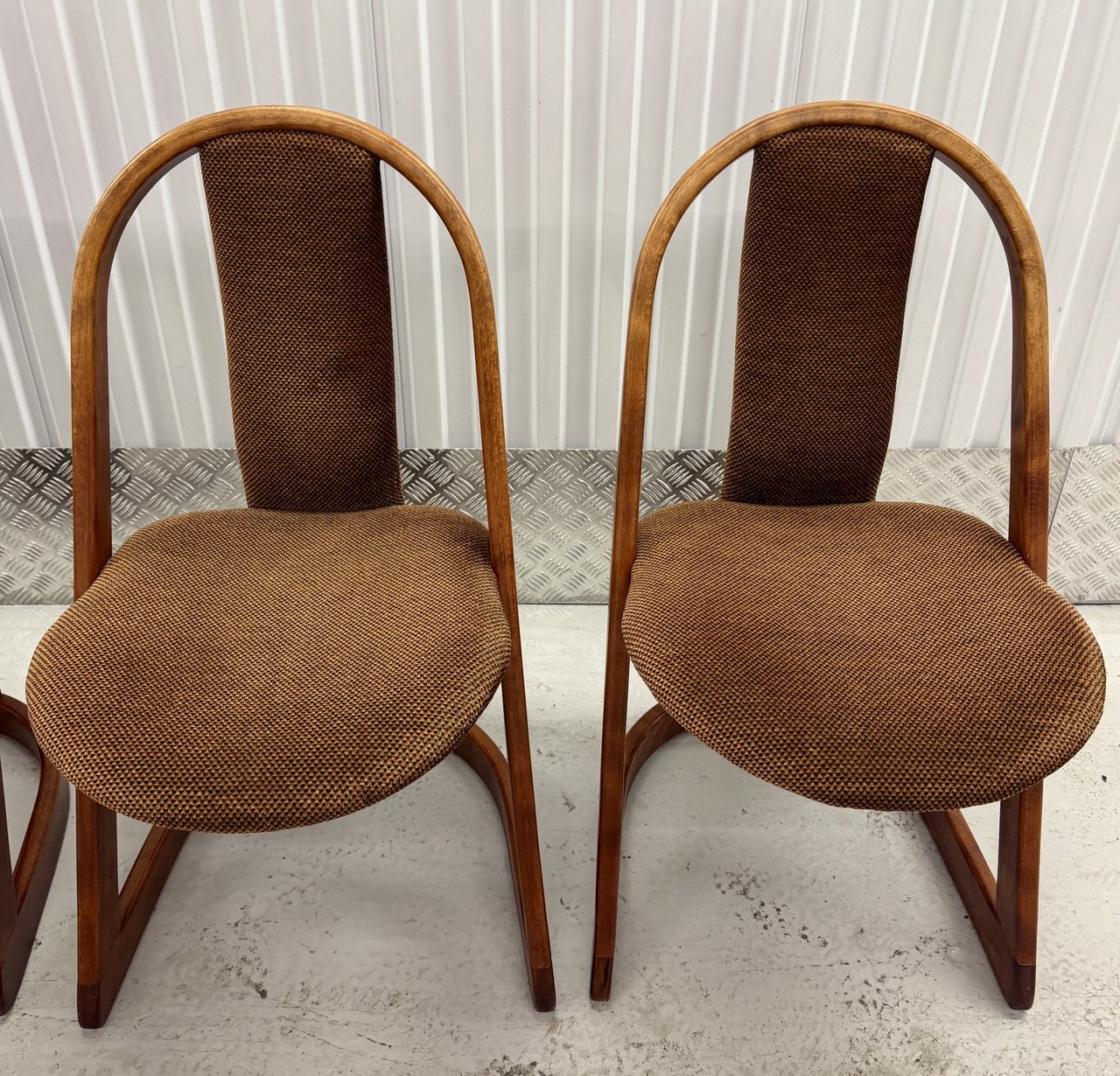 Set van 4 vintage design stoelen
