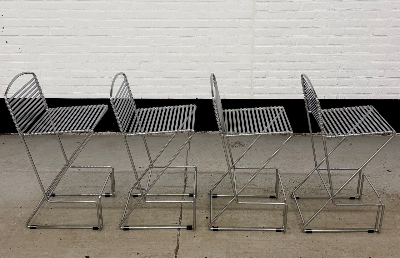 4 x vintage Till Behrens barkrukken