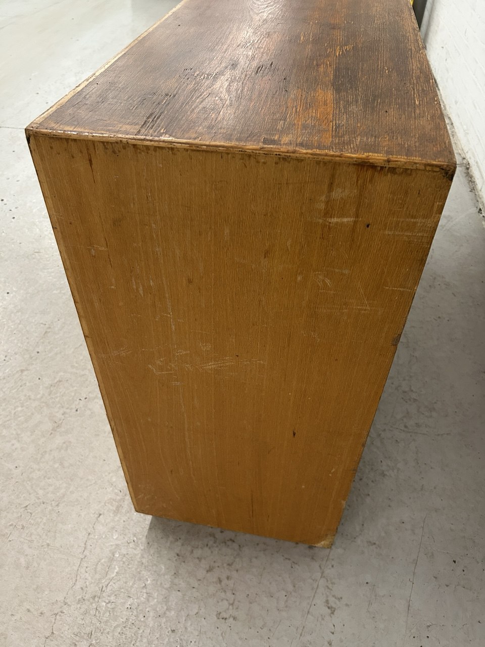 Vintage ladekast schoolkast apothekerskast