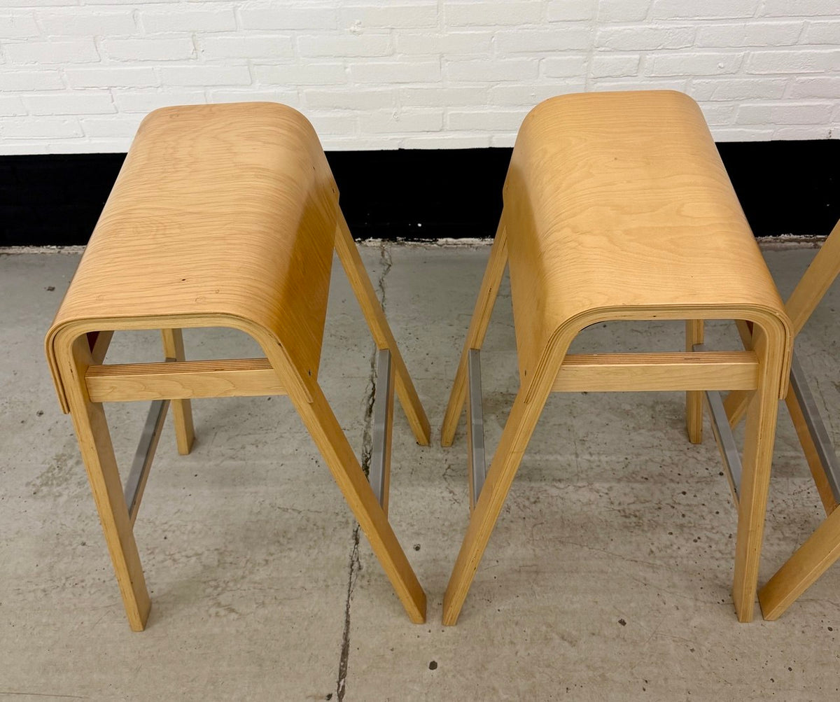 4 vintage IKEA ‘Salve’ barkrukken